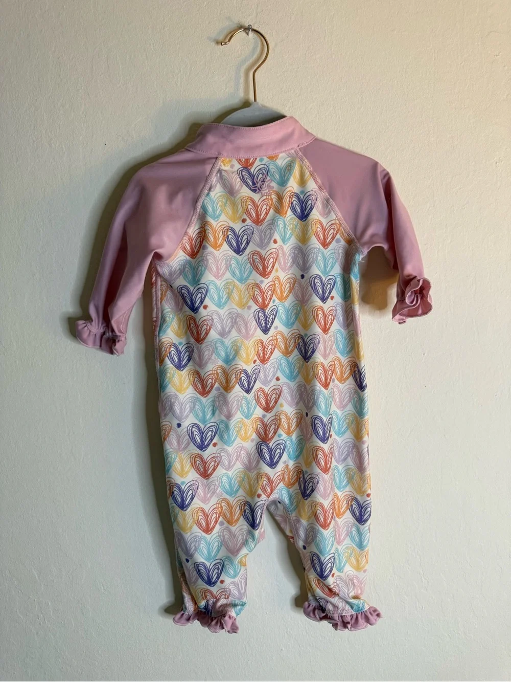 UV Skinz Babies' Sun & Swim Suit In Doodle My Heart Size 6-12m